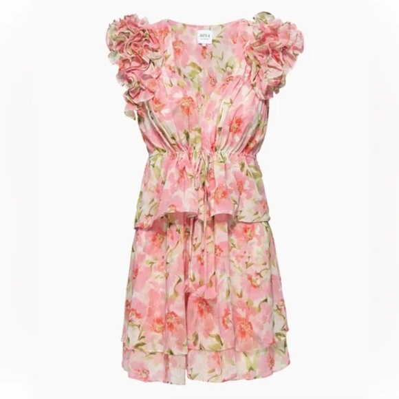 MISA Lily MIni Pink Dress - Picture 1 of 5
